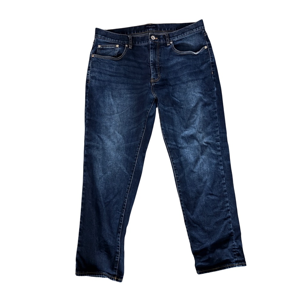 Proper Cloth Japanese 12oz Dark Wash Indigo Stretch Denim Jeans Mens 35x28